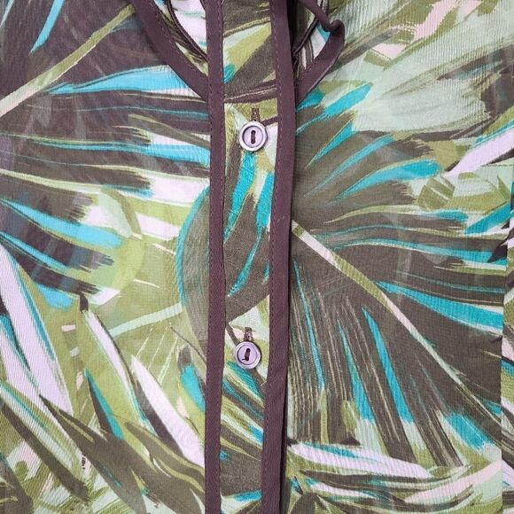 East 5th Green and Brown Button Down Shirt - Picture 2 of 9